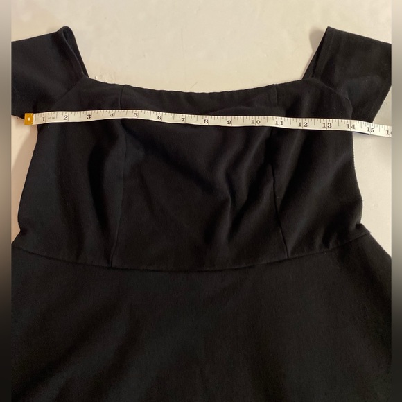 Free People 62%rayon 33%cotton 5%spandex black mini dress.Size S/P - Picture 2 of 8